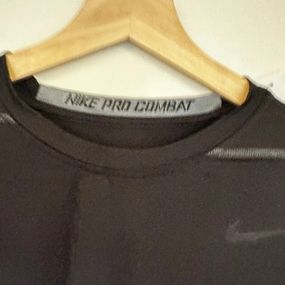 Nike Pro Combat Mens XXL Black Long Sleeve Compression Shirt Dri-FIT Training